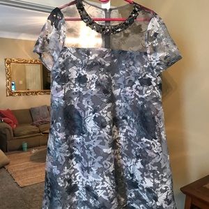 Floral badgley mischka formal dress